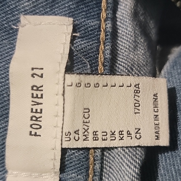 Forever 21 Blue Straight Leg Pants - Picture 4 of 5